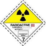 ADR pictogram 7c-Radioactive